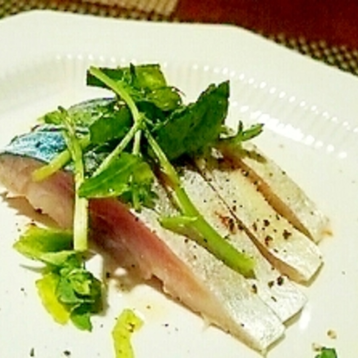 ワインに日本酒に〆鯖のカルパッチョ レシピ 作り方 By 酔いどれんぬ 楽天レシピ ワインに日本酒に〆鯖のカルパッチョ レシピ 作り方 By 酔いどれんぬ 楽天レシピ